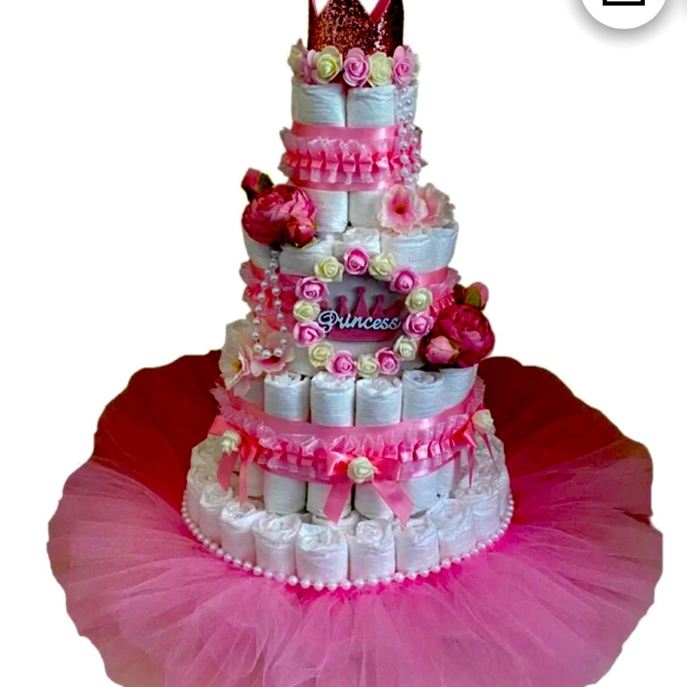 4 layers Diaper cake for girl o boy